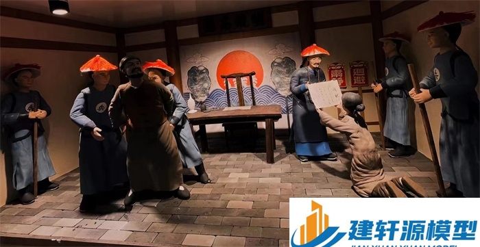 同德陈规除恶绅微缩场景
